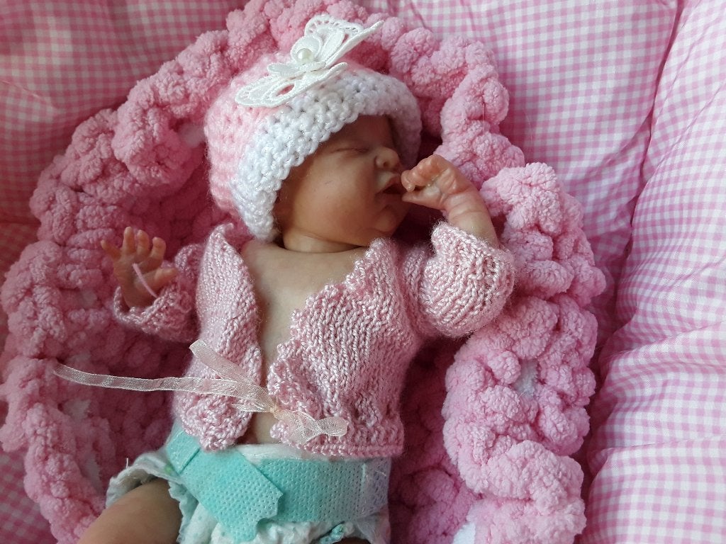 Reborn baby 👶🎀💟, Ophalen of Verzenden, Zo goed als nieuw, Babypop, Levensecht of Reborn