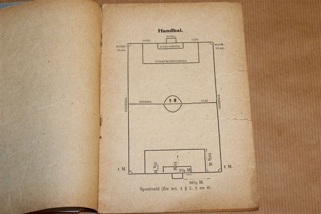 Ontwerp Spelregels Handbal - Circa 1910 !!, Ophalen of Verzenden, Gebruikt