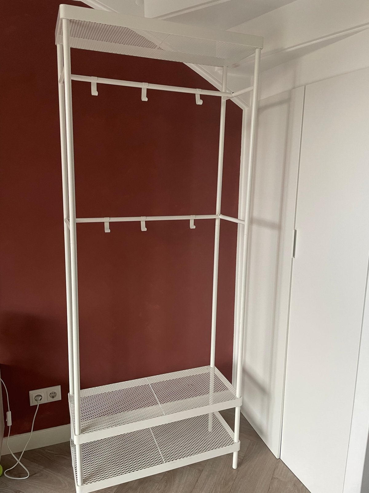 Witte IKEA Kapstok, Ophalen, Zo goed als nieuw, Metaal, Staande kapstok