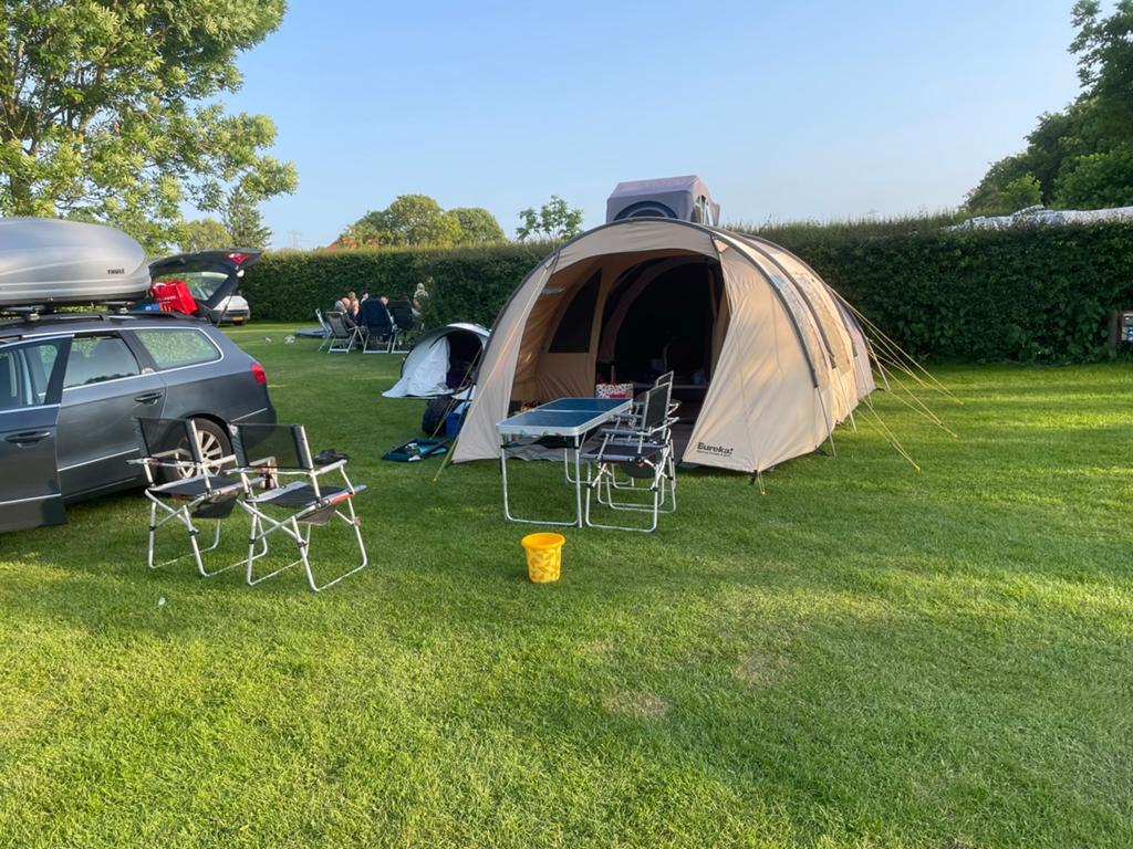 Eureka Spring Creek BTC tunneltent, Caravans en Kamperen, Ophalen, Gebruikt, Tot en met 4