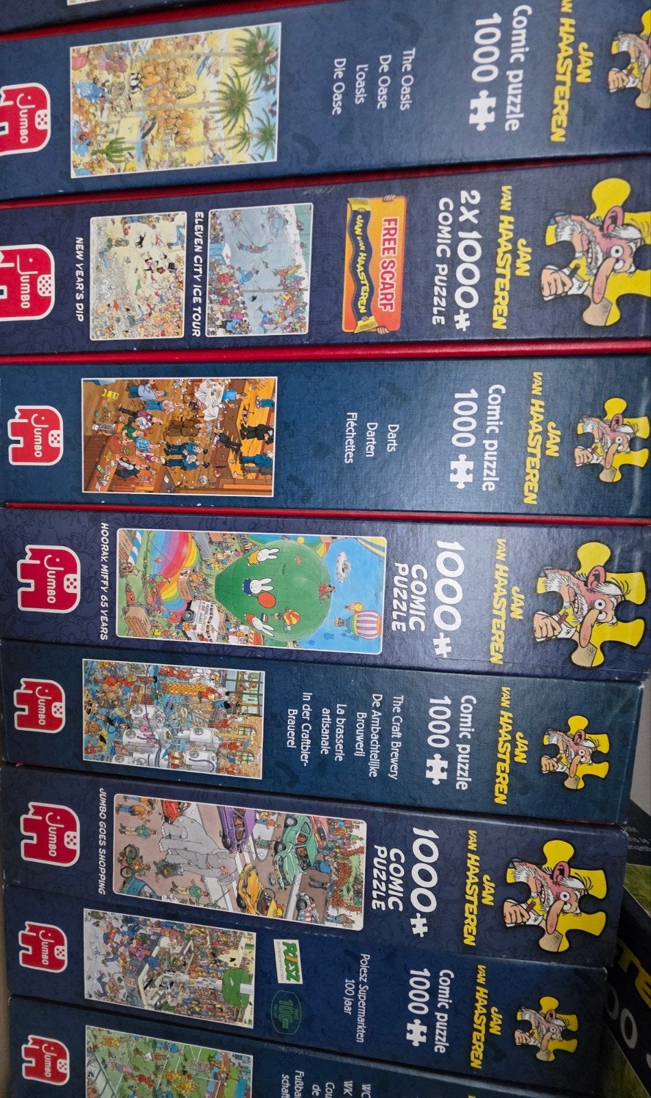 Jan van Haasteren puzzels, Ophalen, 500 t/m 1500 stukjes, Zo goed als nieuw