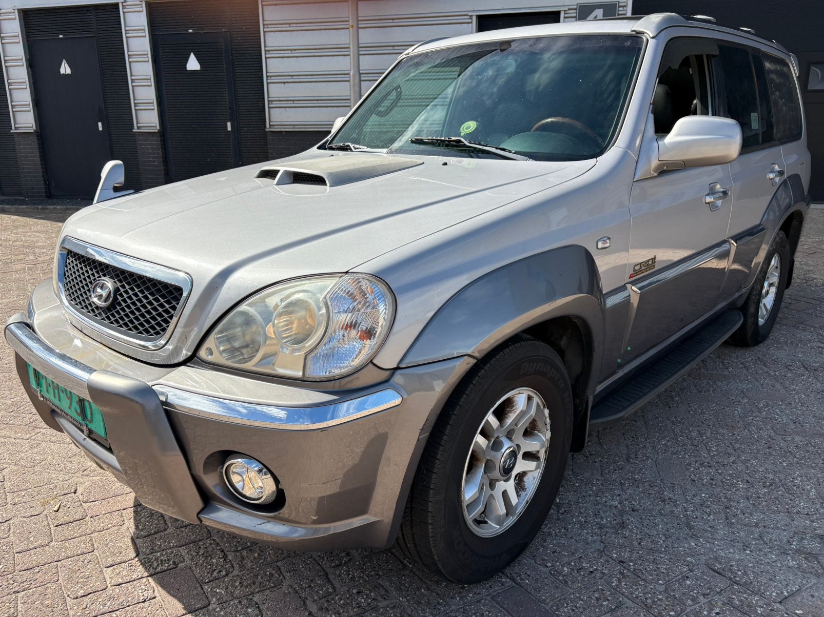 Hyundai Terracan 2.9CRDI Grijs kenteken 2003, Zwart, 700 kg, Leder, Bedrijf