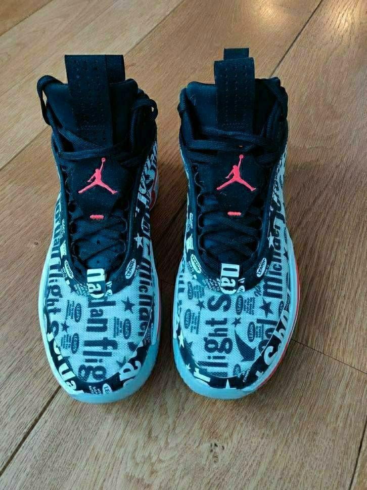 Nike Jordan hoge sneakers maat 45, in nieuwstaat, Zwart, Ophalen of Verzenden, Nike Air Jordan, Sneakers of Gympen