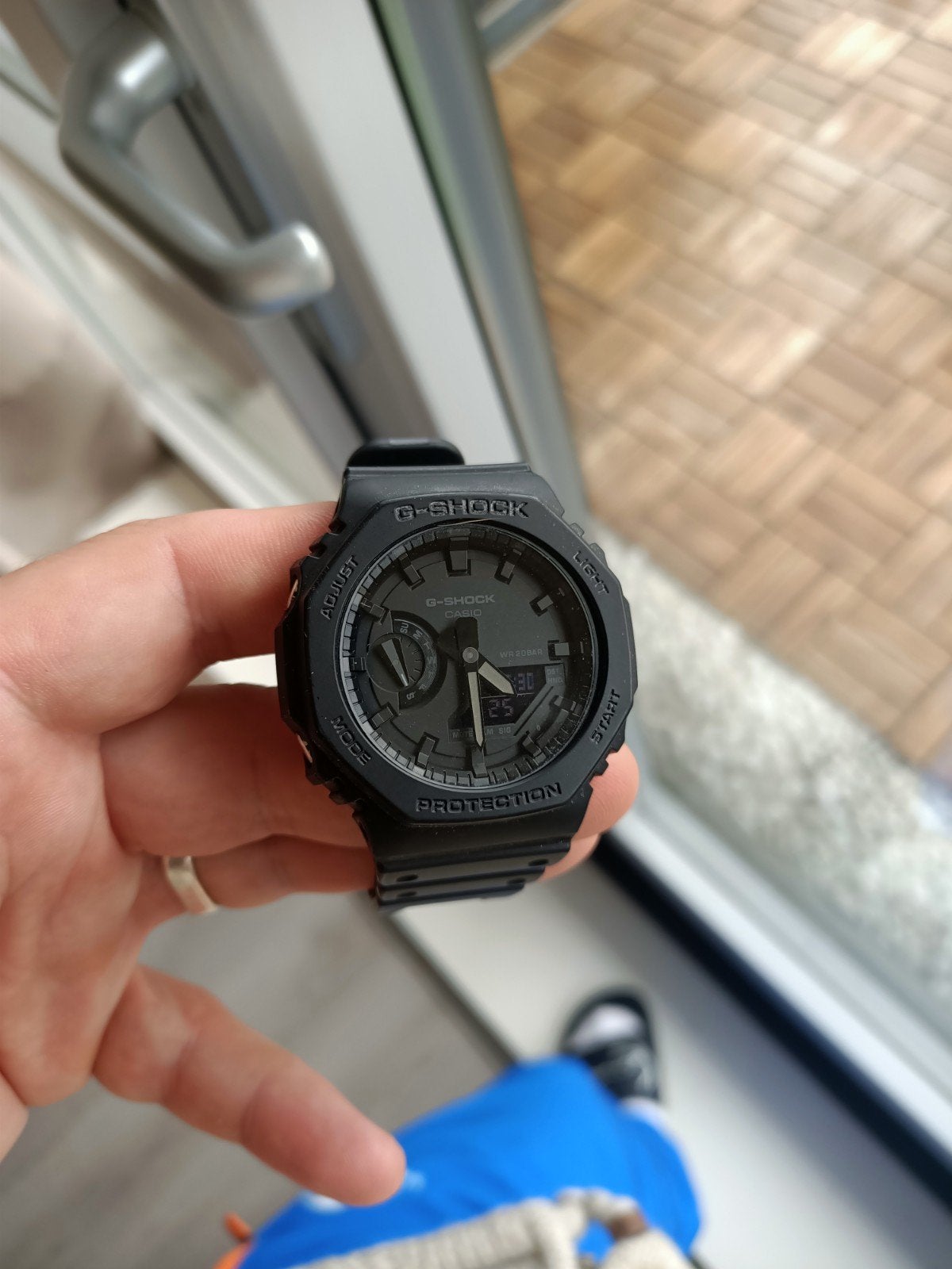 mooie stevige horloge Casio G-Shock GA-2100 'CasiOak' - Zwar, Sieraden, Tassen en Uiterlijk, Casio, Kunststof, Gebruikt, Polshorloge