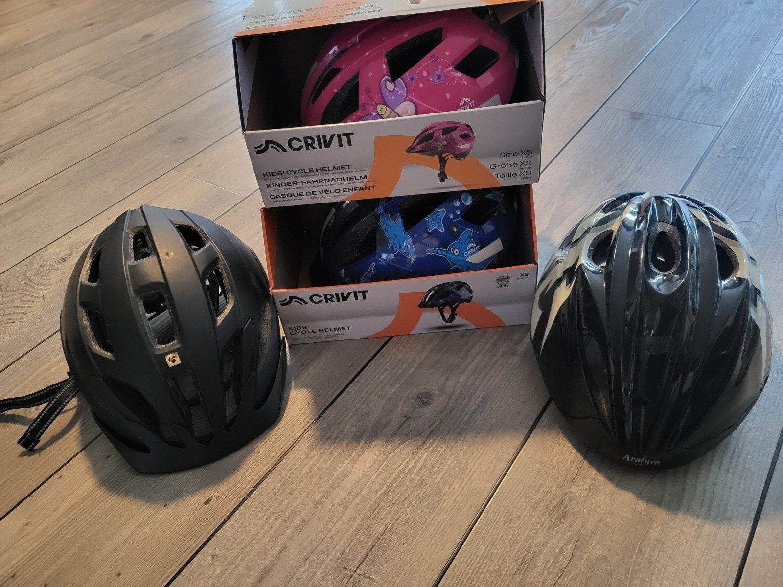 Fietshelmen voor kinderen en volwassenen - Diverse maten, XS, Ophalen of Verzenden, Zo goed als nieuw, Crivit, Arafura