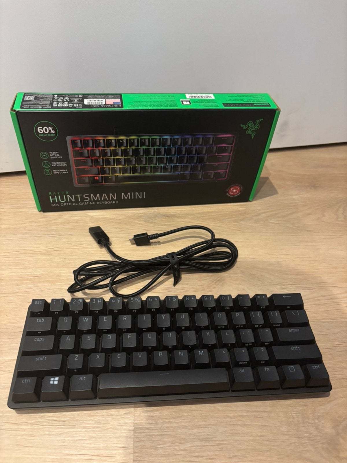 Razer huntsman mini, Computers en Software, Toetsenborden, Gaming toetsenbord, Ophalen of Verzenden, Zo goed als nieuw, Qwerty