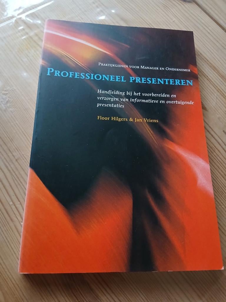 Professioneel Presenteren - Praktijkgids voor Manager, Sociale wetenschap, Ophalen of Verzenden, Zo goed als nieuw, F. Hilgers; Jacques Vriens