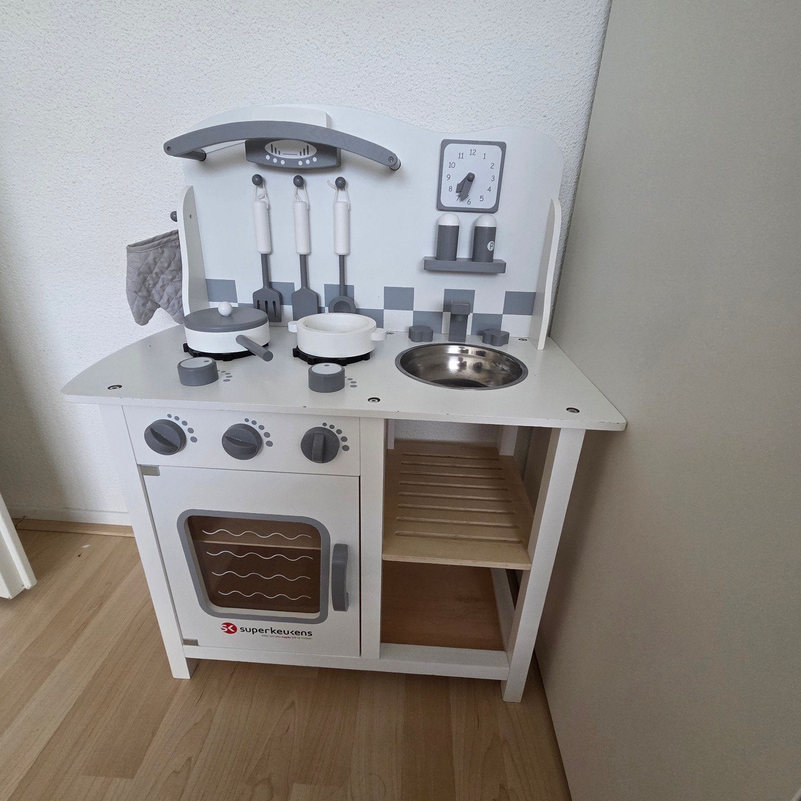Houten speelkeuken met accessoires - Zo goed als nieuw, Kinderen en Baby's, Ophalen