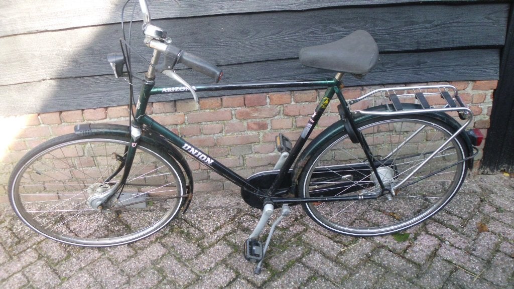 heren stations fiets, Gebruikt, Versnellingen, Trommelrem, Ophalen