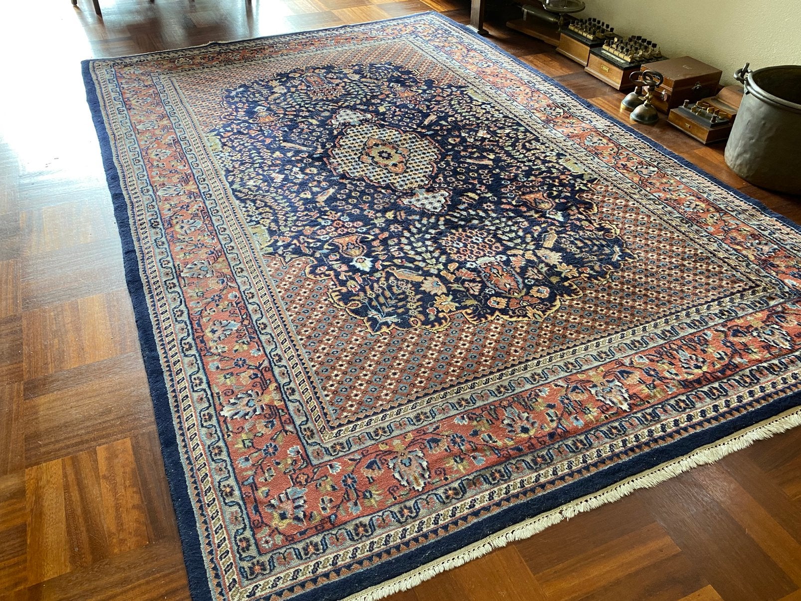 Persisch tapijt, handgeknoopt, Gebruikt, 150 tot 200 cm, 200 cm of meer, Ophalen of Verzenden
