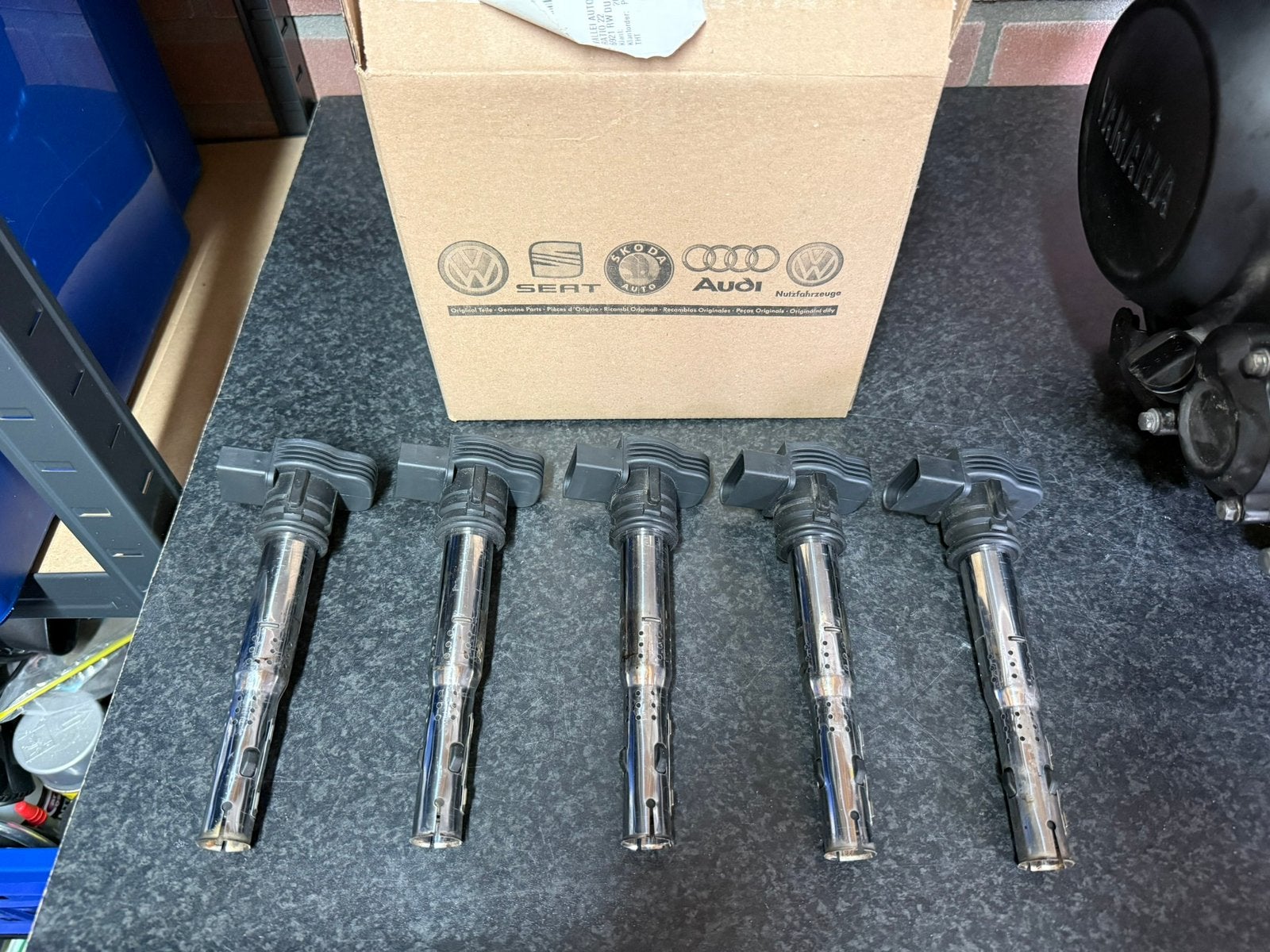 Audi RS3 8P CEPA gebruikte bobines 5x Eldor 07K905715F, Ophalen of Verzenden, Zo goed als nieuw