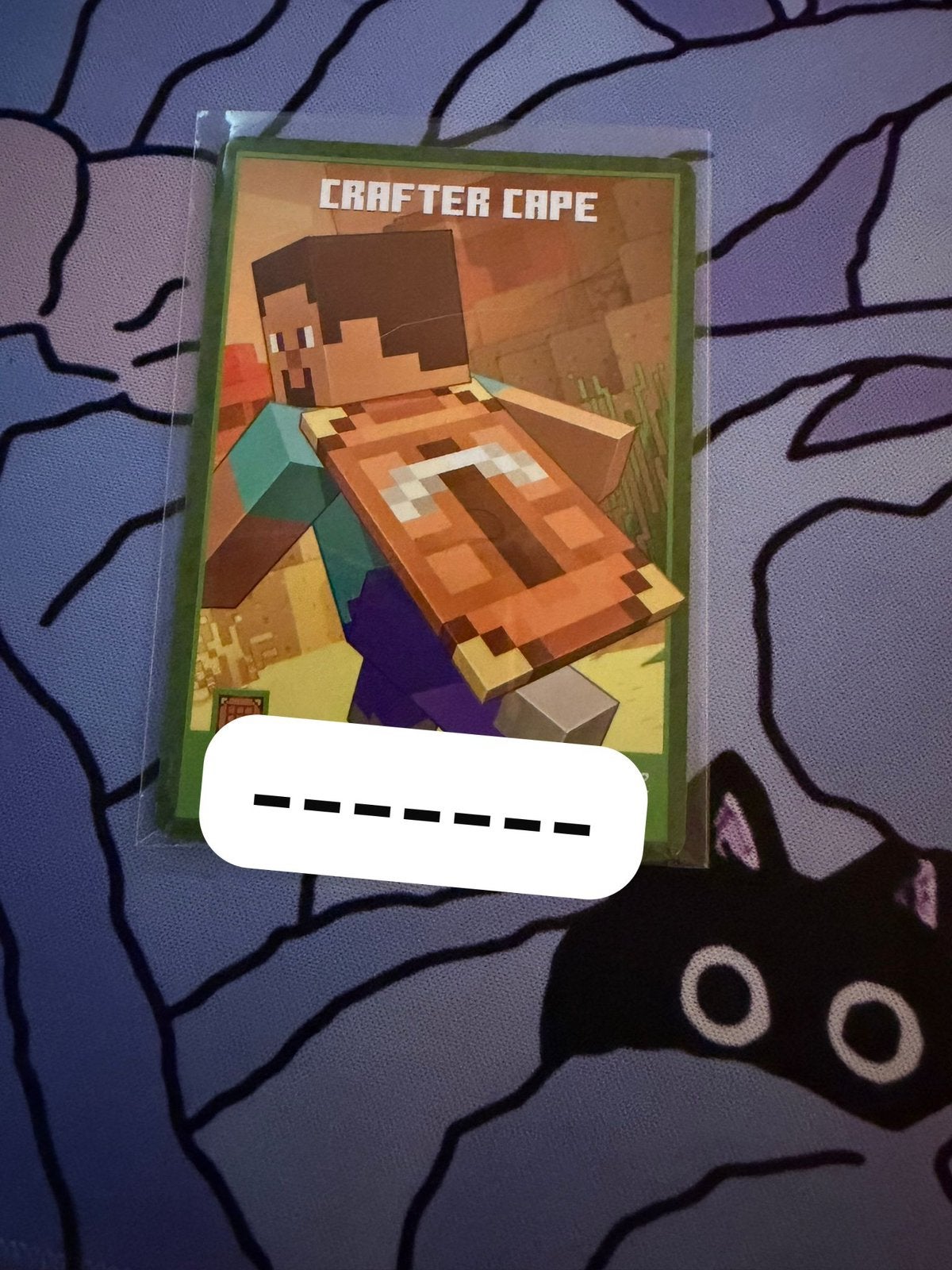 Minecraft Twitchcon Crafter cape (ALLEEN OPHALEN), Ophalen, Nieuw