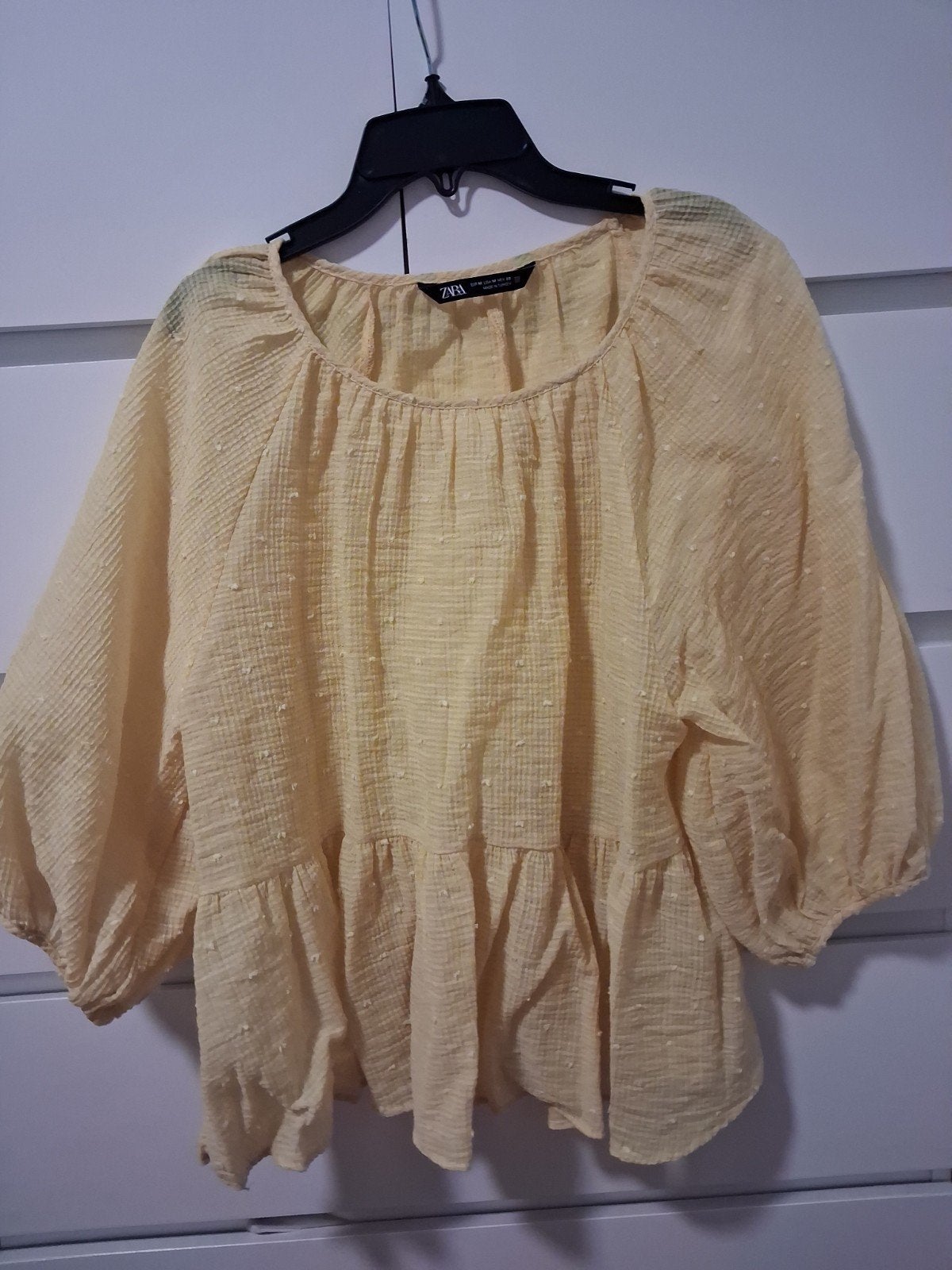 Zara Dames Blouse Maat M Geel, Maat 38/40 (M), Zara, Geel, Ophalen of Verzenden