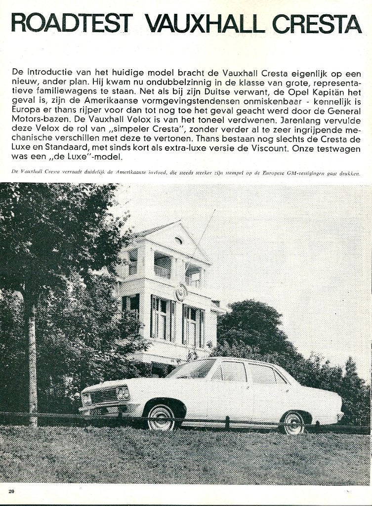 Autovisie test Vauxhall Cresta 1966, Ophalen of Verzenden, Gelezen, Overige merken