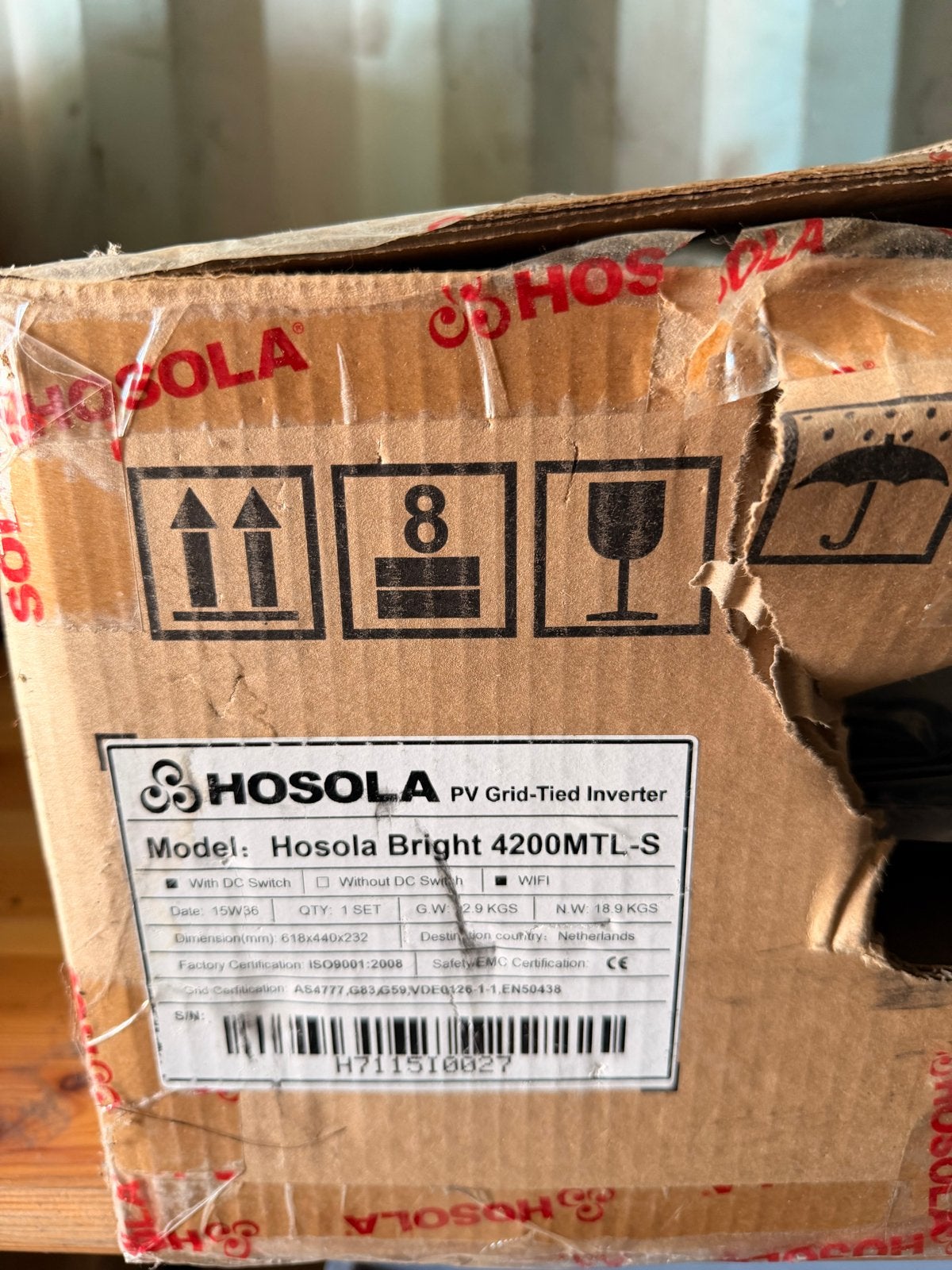 Hosola Bright 4200MTL-S PV Grid-Tied Inverter - Nieuw, Ophalen, Nieuw, Compleet systeem