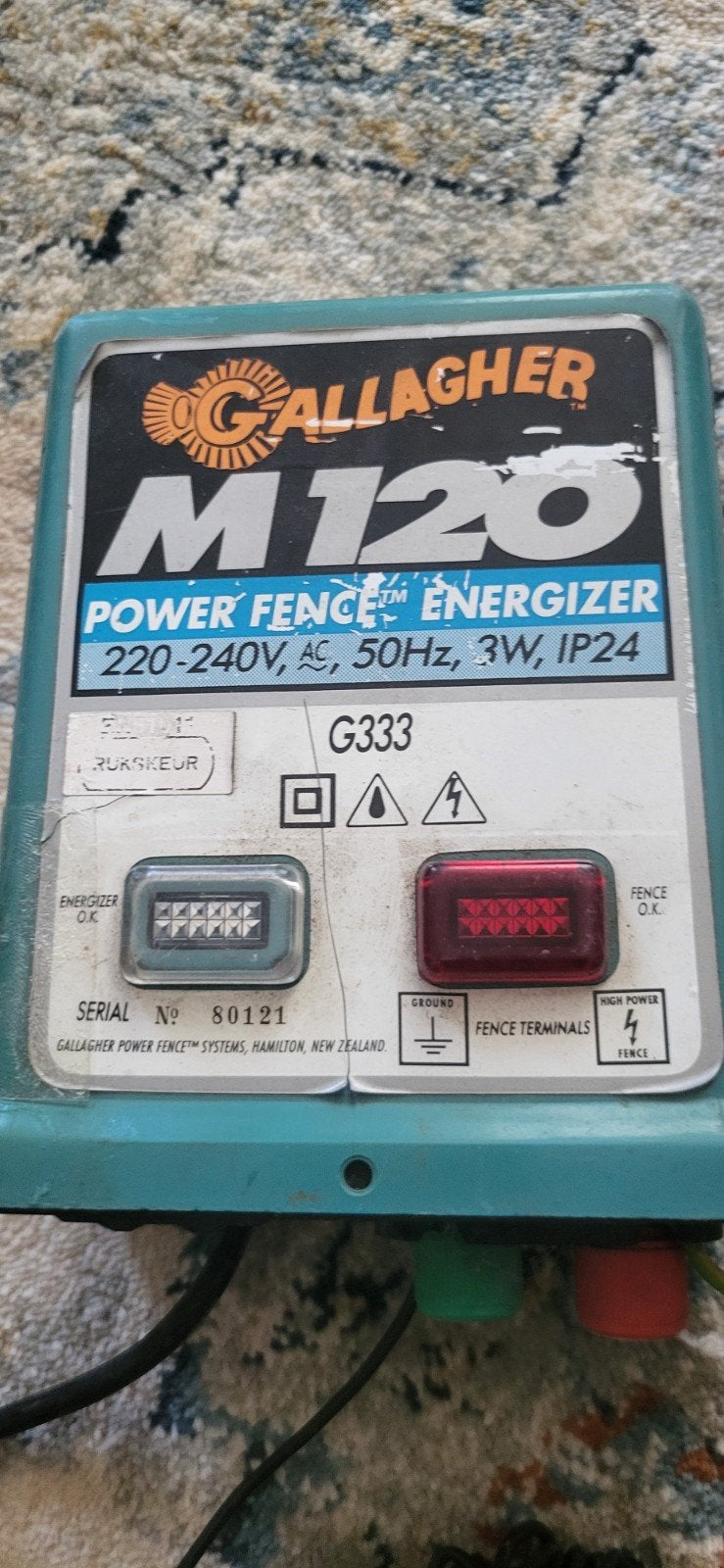 Gallagher M120 Weide Lichtnetapparaat - Netstroom, Ophalen of Verzenden, Gebruikt