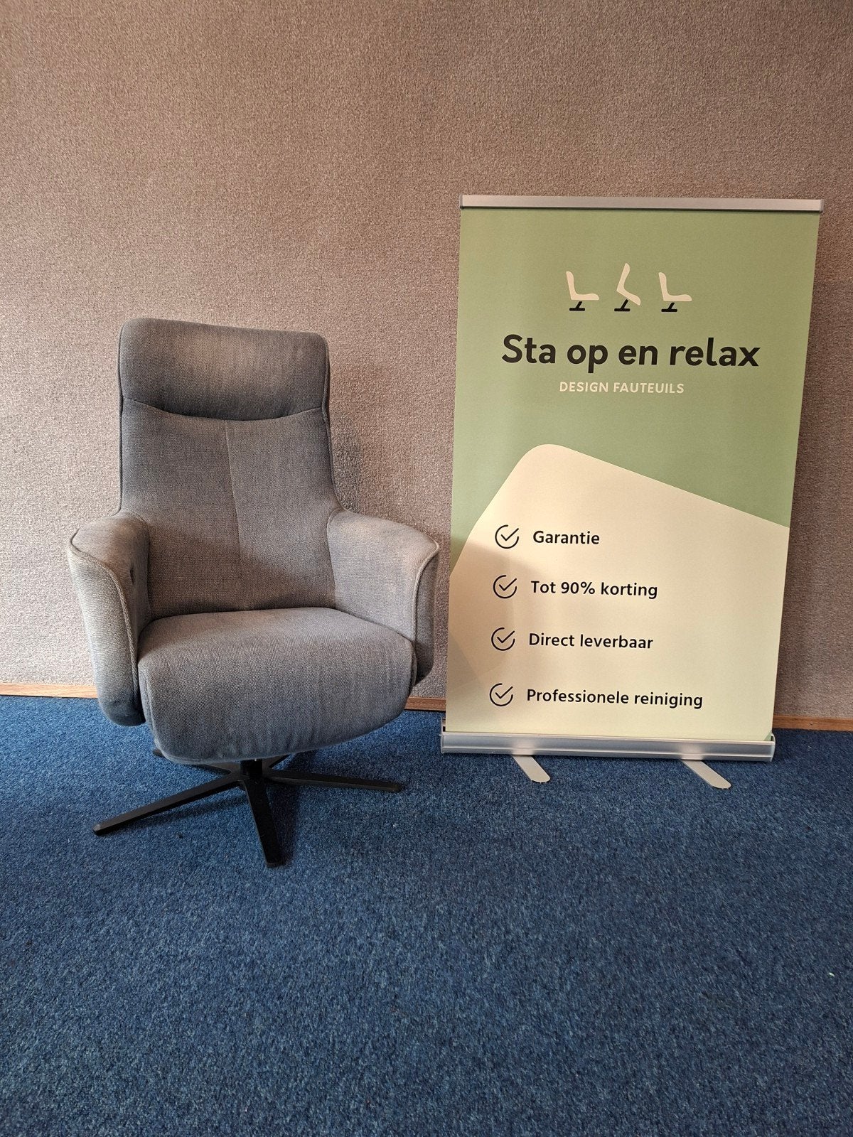 Sta op relax fauteuil de Toekomst twice extra luxe op accu, Ophalen of Verzenden, Zo goed als nieuw, Staopenrelax@gmail.com, Sta-op-en-relax