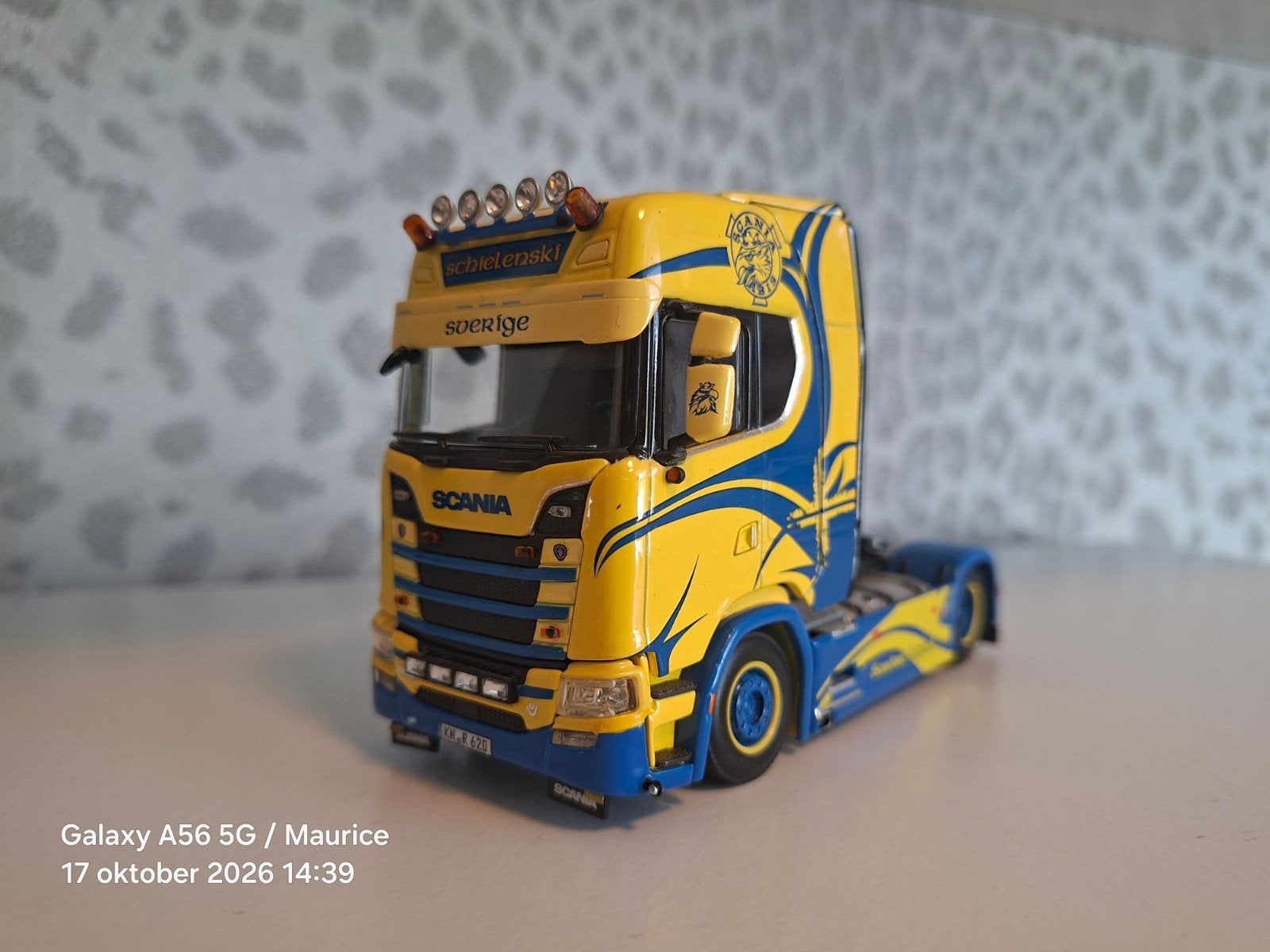 WSI, Scania CS Lowdeck Trekker Schielenski, Ophalen of Verzenden, Zo goed als nieuw, Bus of Vrachtwagen, Wsi