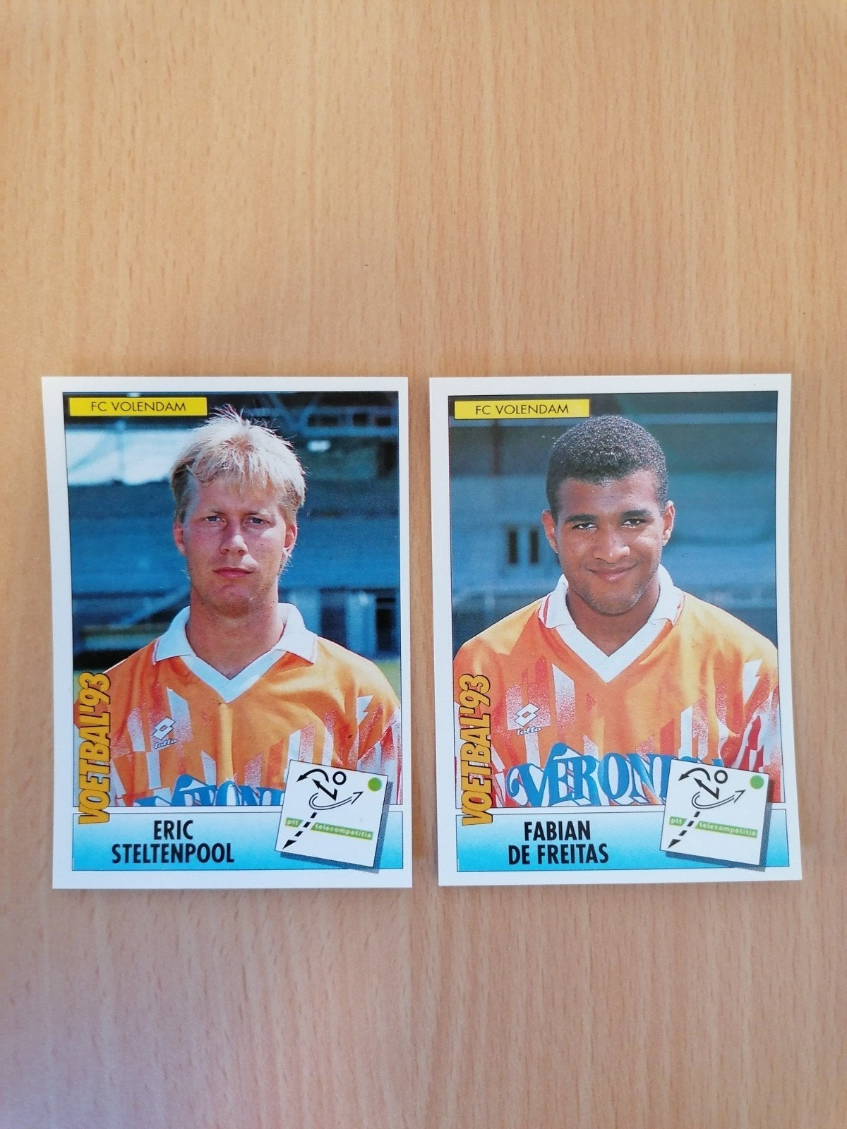 Panini Voetbal '93 FC Volendam 2x., Ophalen of Verzenden, Zo goed als nieuw, Plaatje