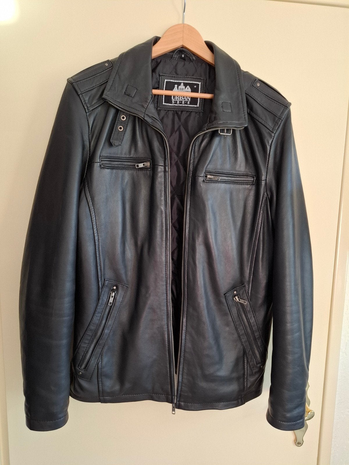 Gloednieuw leren jack - Urban 5-8-8-4 - Maat S, Kleding | Heren, Ophalen, Zwart, Nieuw, Urban 5-8-8-4