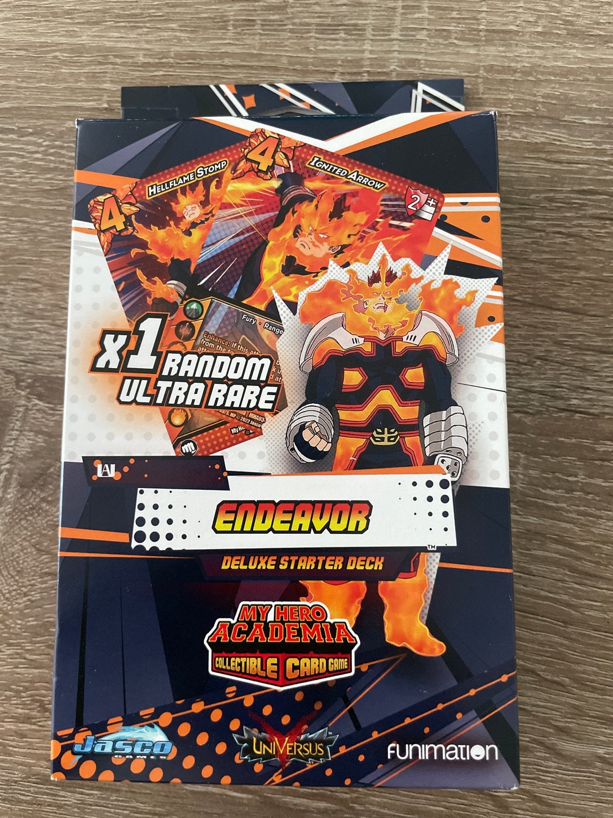 My Hero Academia Endeavor Deluxe Starter Deck TCG, Ophalen of Verzenden, Nieuw, Starterdeck, Foil