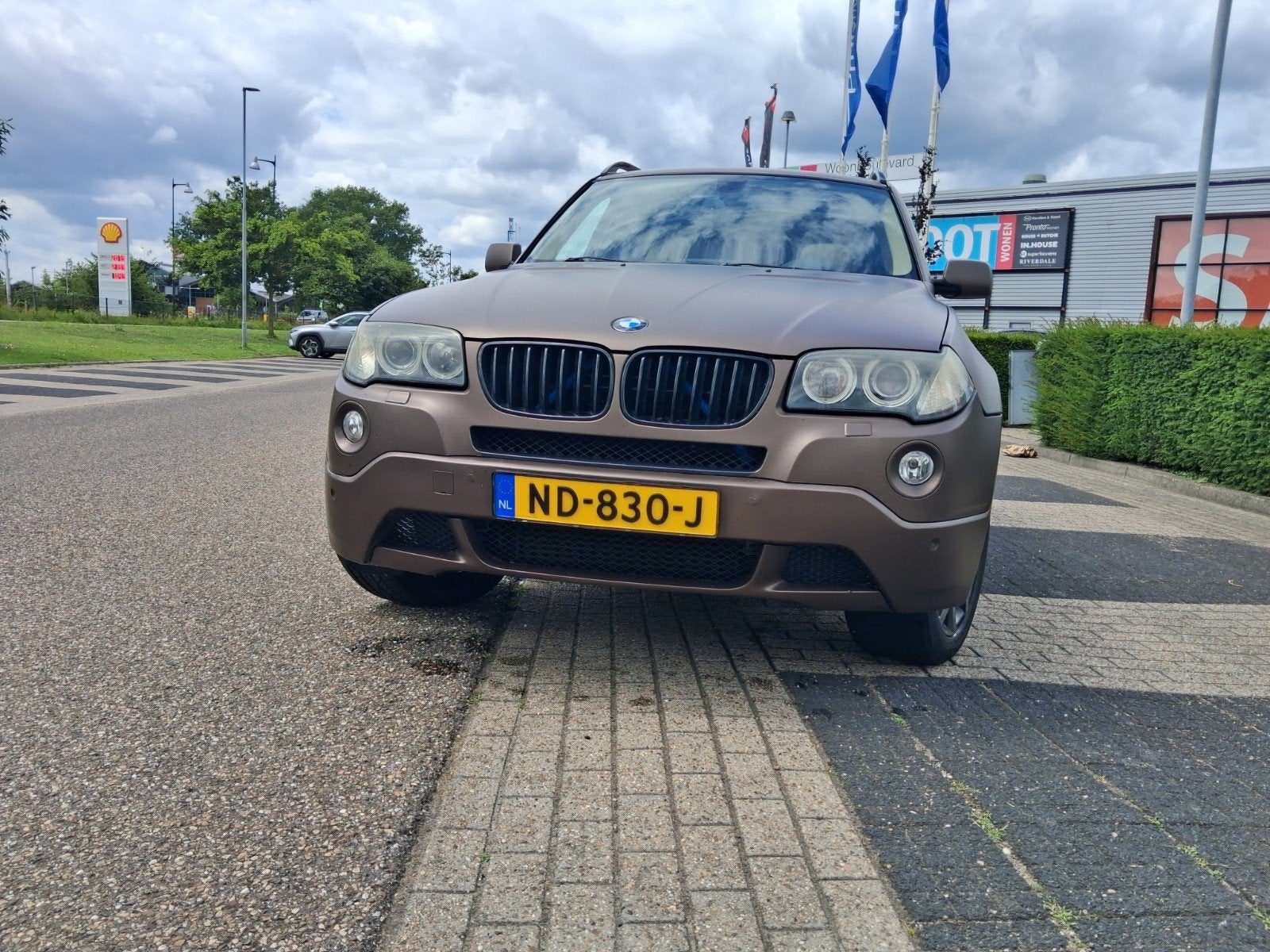 BMW X3 3.0D 160KW 2009 mat goudbruin, Auto's, BMW, Automaat, Beige, 2993 cc, Bruin