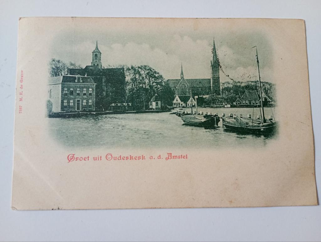 Ouderkerk aan de Amstel 1900, Ophalen of Verzenden, Voor 1920, Gelopen, Noord-Holland