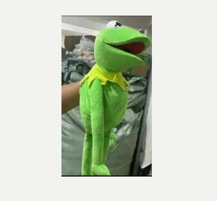 Kermit de Kikker grote knuffel handpop (60cm), Kinderen en Baby's, Speelgoed | Knuffels en Pluche, Ophalen of Verzenden, Nieuw