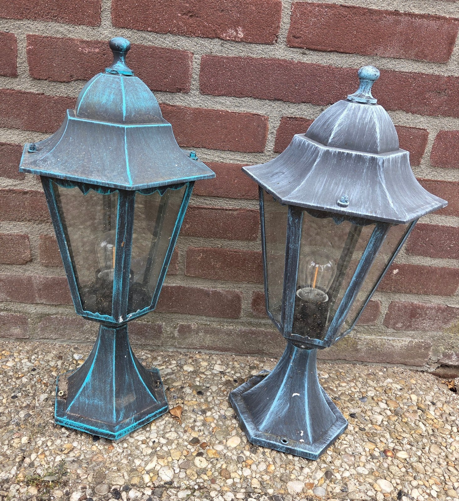 2 Leuke Tuin lampen, Tuin en Terras, Gebruikt, Overige typen, Ophalen of Verzenden, Netvoeding