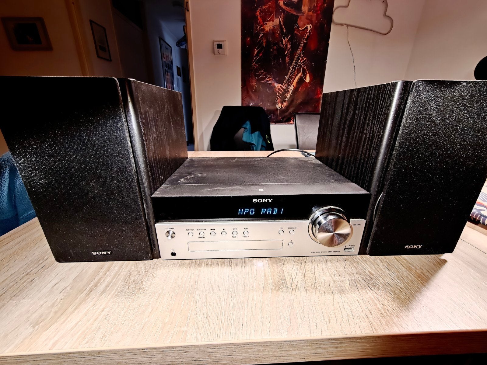 Sony Microset met speakers en afstandsbediening, Ophalen, Gebruikt, Microset, Cd-speler