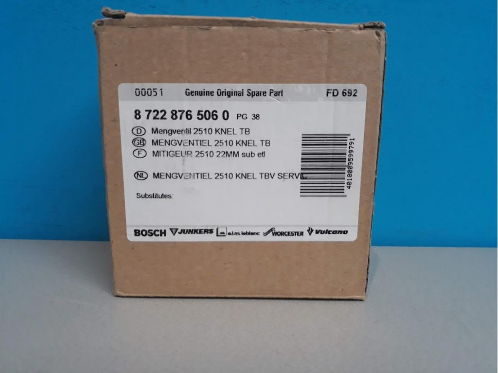 Mengventiel 2510 Knel TBV service Bosch 87228765060, Niet ingevuld, Cv-ketel of Combi-ketel, Niet ingevuld, Nieuw