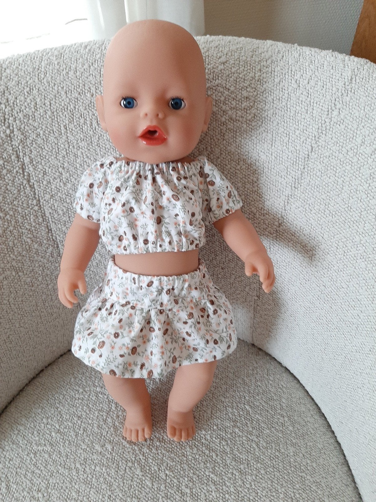 Crop top en rokje voor baby born 43, Ophalen, Nieuw, Babypop