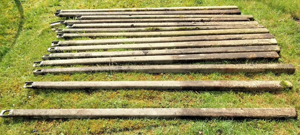 afrastering palen beton, Ophalen, Gebruikt, 180 tot 250 cm, Palen