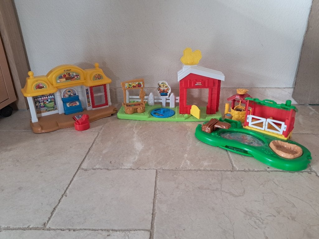 Boerderij Fisher-Price met toebehoren € 3,=, Ophalen of Verzenden, Gebruikt, Speelset