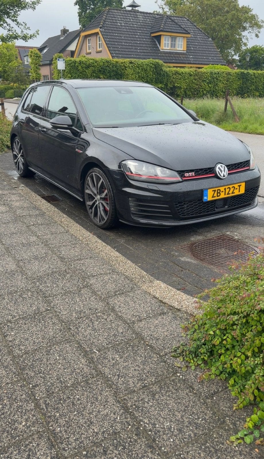 Volkswagen Golf 7 Gti 2.0 TSI Performance 5D DSG 2015 Zwart, Auto's, Volkswagen, 4 cilinders, 1984 cc, Zwart, Leder