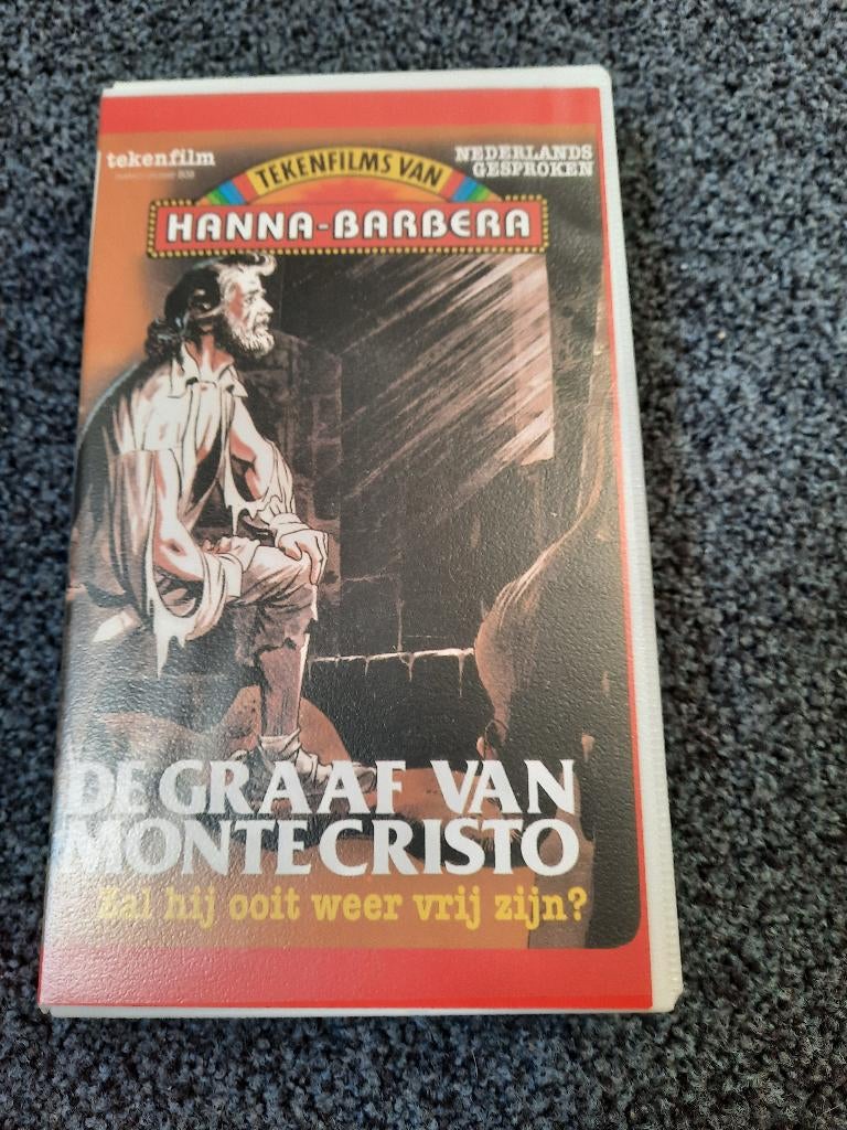 DE GRAAF VAN MONTE CHRISTO! Tekenfilm Klassieker Op VIDEO!, Cd's en Dvd's, VHS | Kinderen en Jeugd, Alle leeftijden, Verzenden