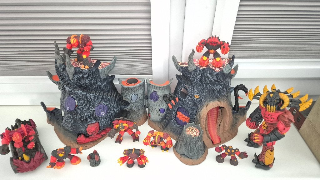 Gormiti - volkaan eiland met 9 figuren, Ophalen of Verzenden