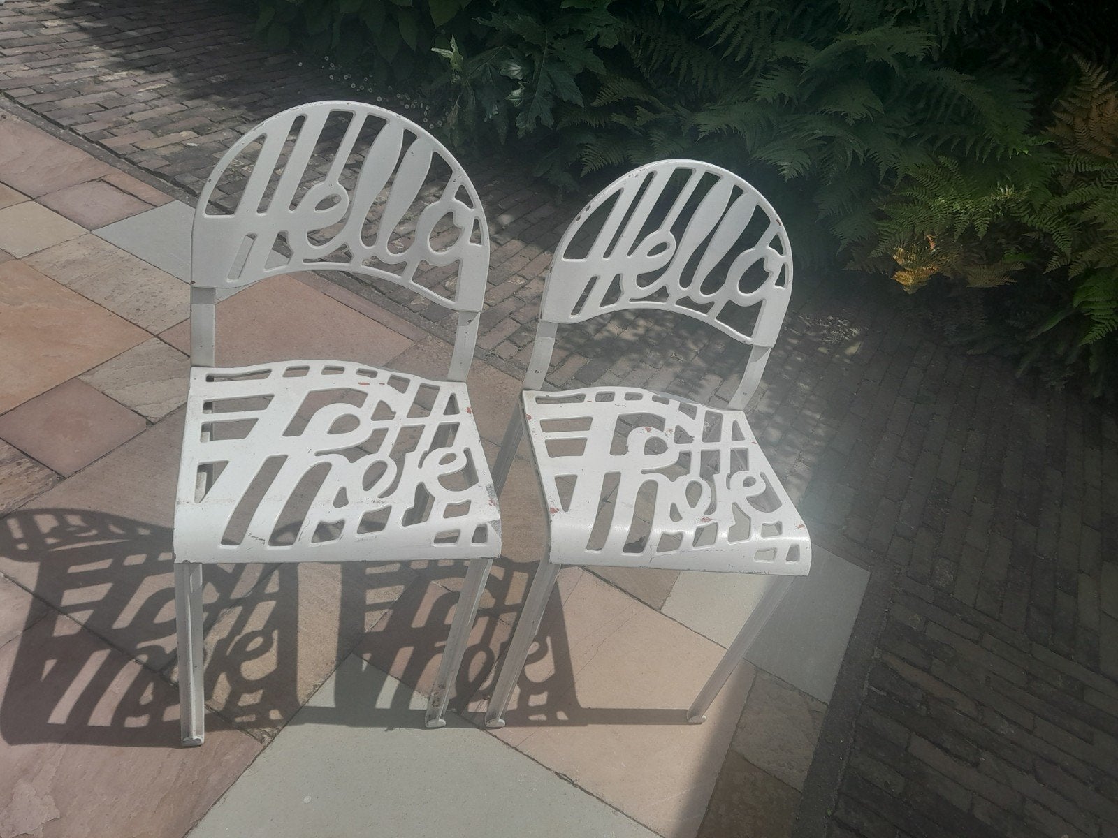 2 stuks Hello There stoelen Artifor - vintage POP ART, Ophalen, Gebruikt, 2 zitplaatsen
