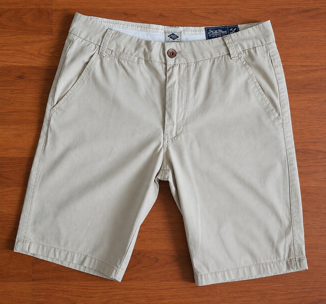 Mills Bros Mills Chino Short – maat M - zgan, Maat 48/50 (M), Ophalen of Verzenden, Zo goed als nieuw, Mills Bros