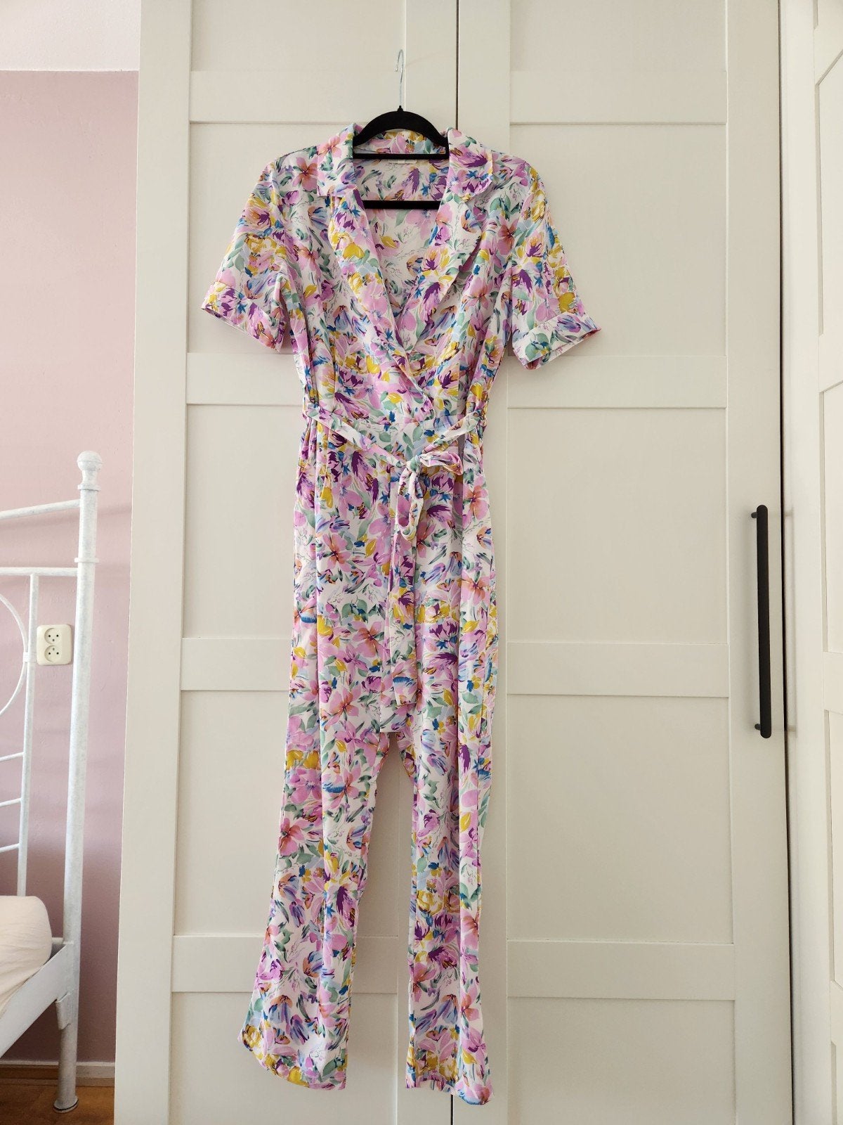 Kilky Paris Bloemenprint Jumpsuit M/L, Maat 38/40 (M), Zo goed als nieuw, Kilky Paris, Meerkleurig