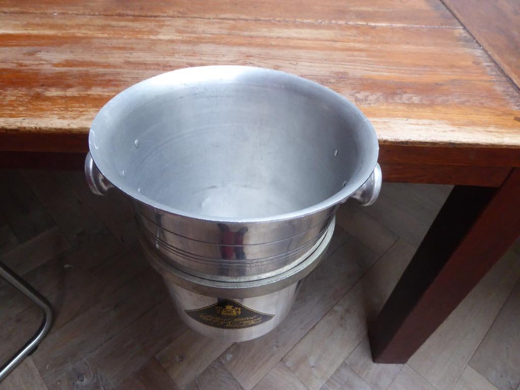 Houder voor champagnekoeler + koeler, Antiek en Kunst, Antiek | Woonaccessoires, Ophalen of Verzenden