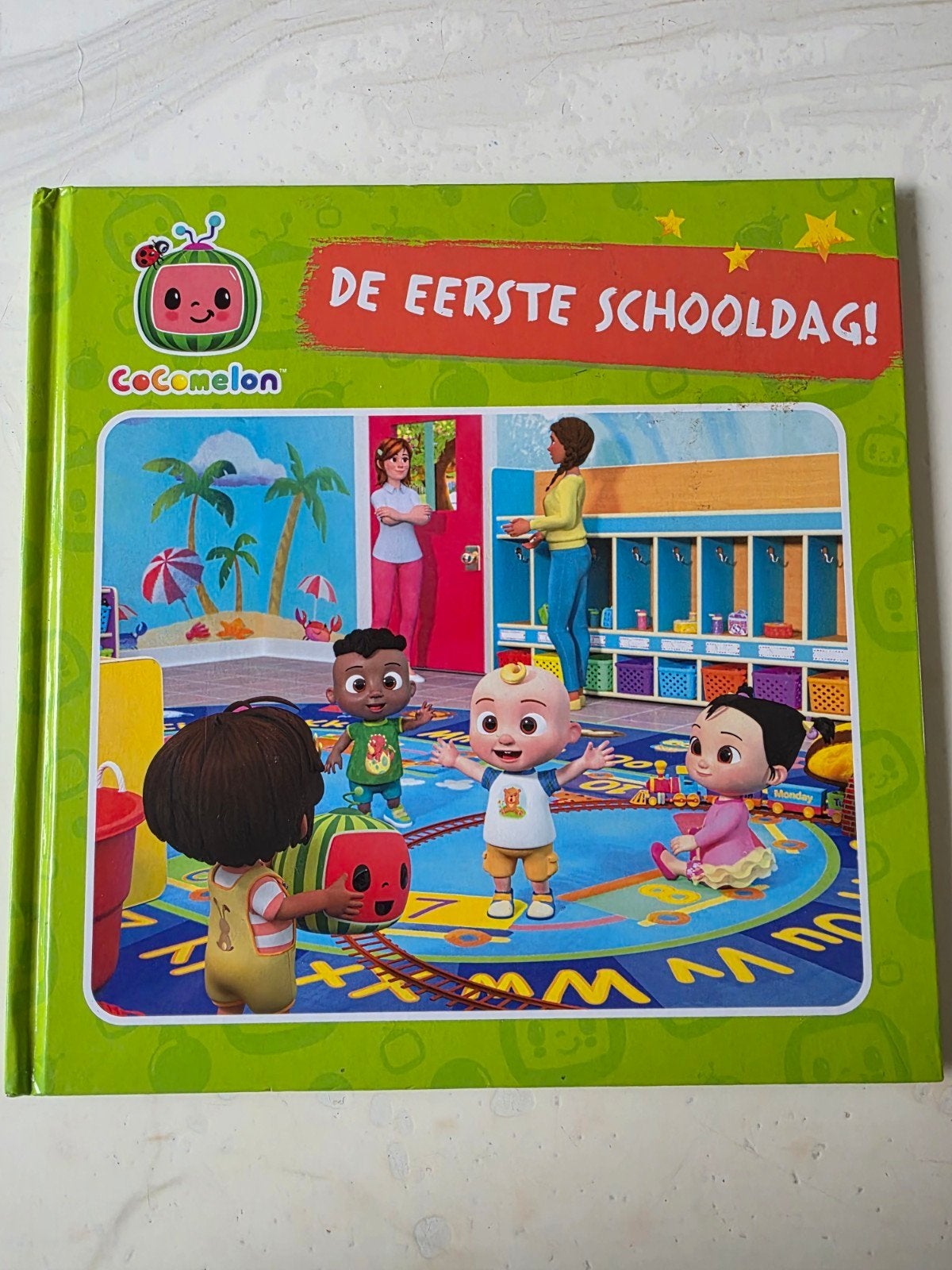 Cocomelon leesboek: De Eerste Schooldag!, Ophalen of Verzenden, Zo goed als nieuw, Cocomelon, 2 tot 3 jaar