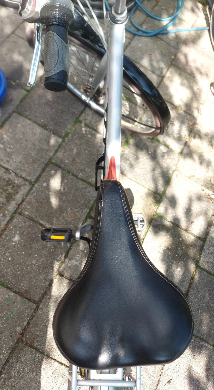 Giant fiets met versnellingen en bagagedrager, Ophalen, Gebruikt, Velgrem, Versnellingen