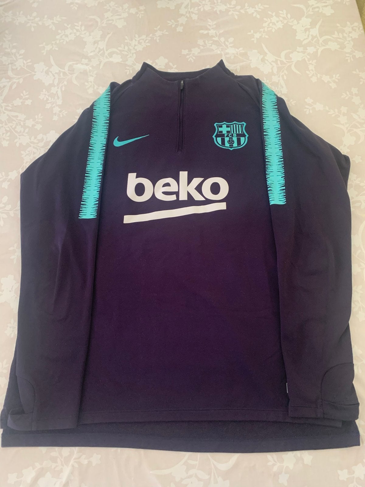 FC Barcelona Nike Trainingstrui - Maat L, Ophalen of Verzenden, Zo goed als nieuw, Paars, Overige typen