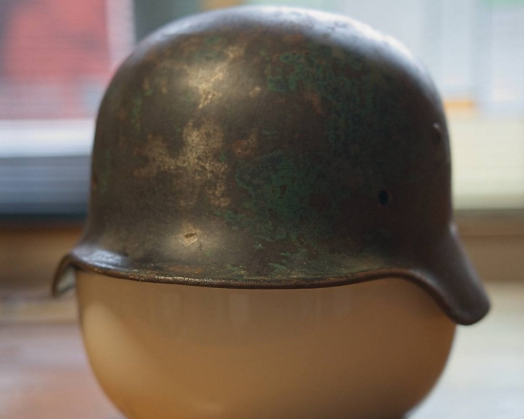 Duitse WO II legerhelm, Verzamelen, Ophalen of Verzenden, Landmacht, Duitsland, Helm of Baret