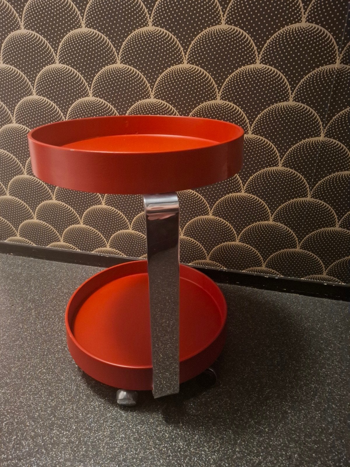 Uniek space age design bijzet tafel ( retro vintage ), Ophalen of Verzenden