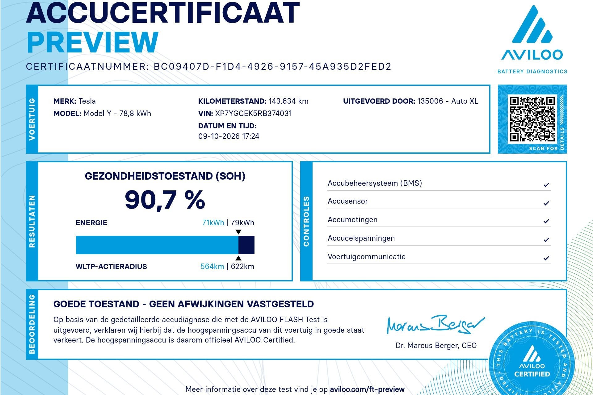 Tesla Model Y Long Range AWD 75 kWh (91% SOH) Afn. Trekhaak, Auto's, Dealer onderhouden, Gebruikt, Zwart, Zwart