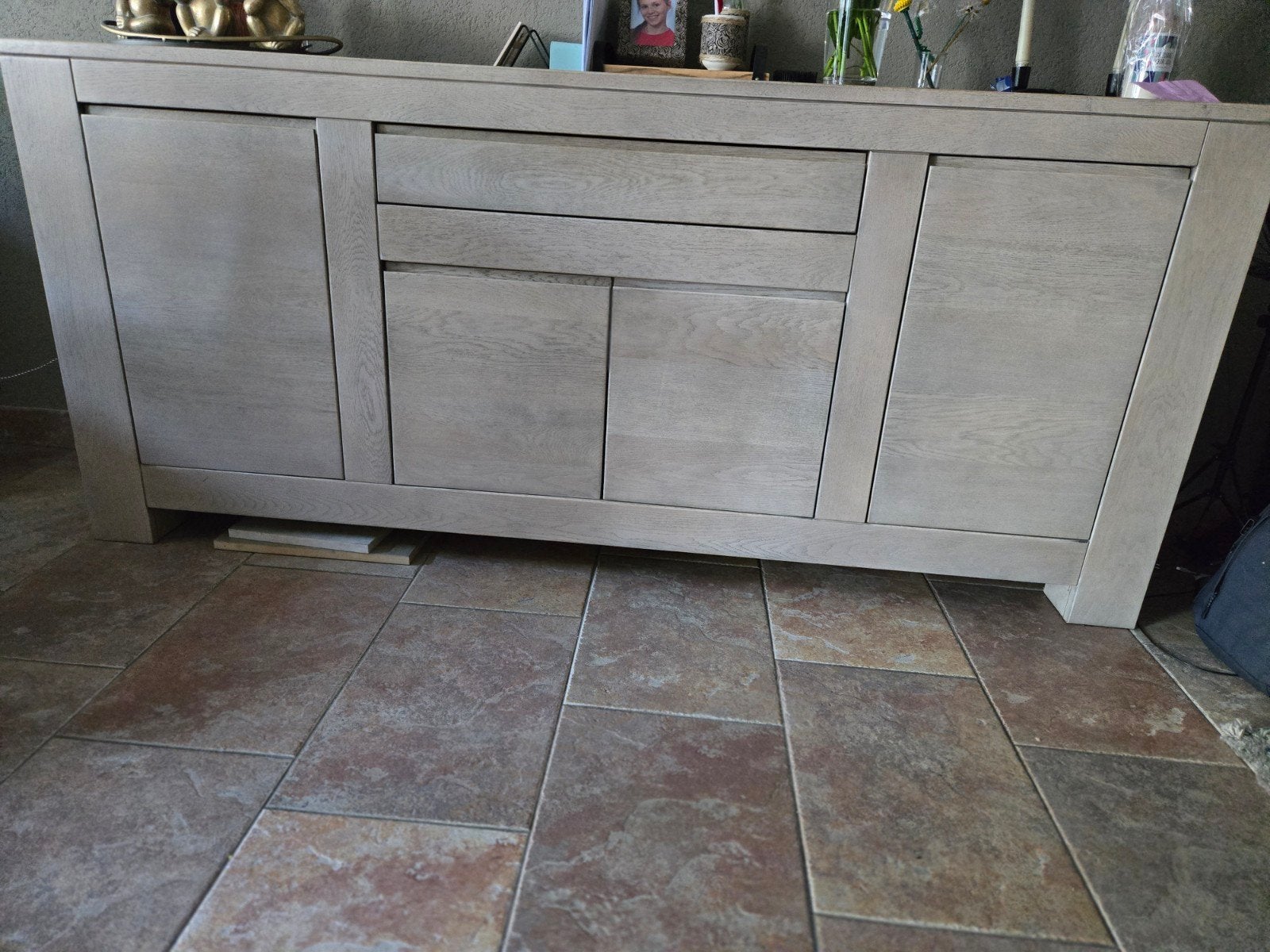 Dressoir eiken, Huis en Inrichting, Kasten | Dressoirs, Ophalen, 75 cm of meer
