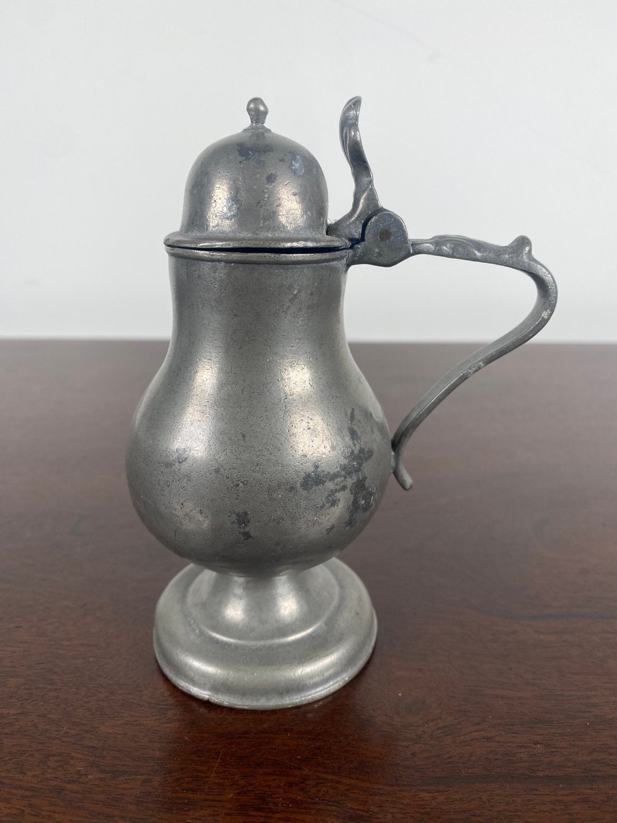 Tinnen mosterd pot 18e eeuw, Antiek en Kunst, Antiek | Tin, Ophalen of Verzenden