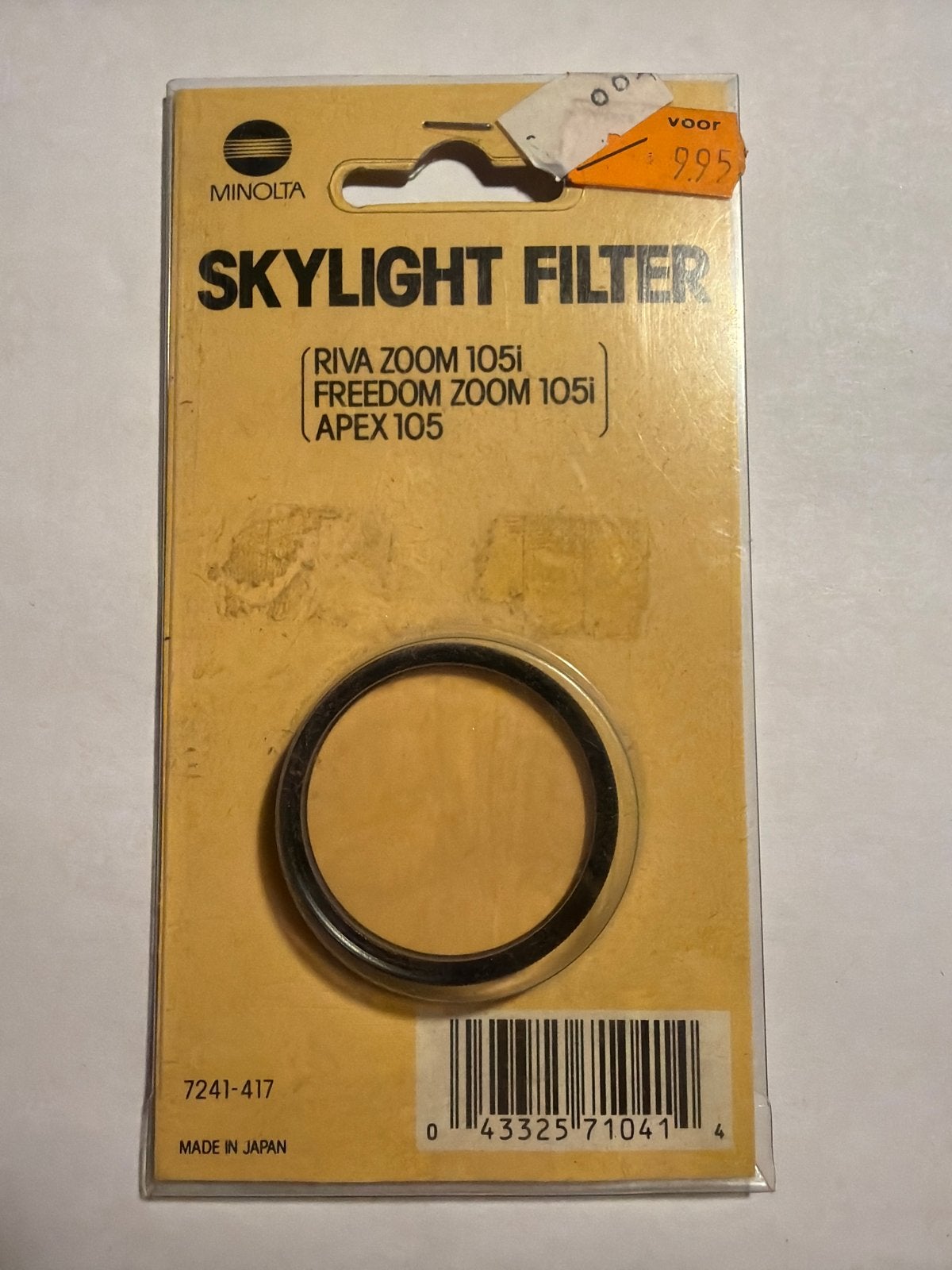 Minolta Skylight Filter 40.5mm, Ophalen of Verzenden, Nieuw, Minder dan 50 mm, Skylightfilter